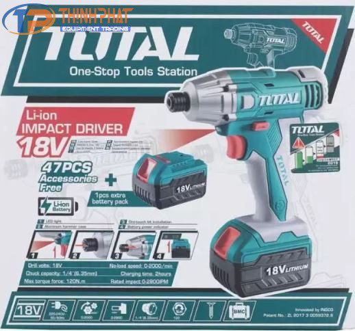 Máy vặn ốc dùng pin Lithium Total TIDLI228181 - Ảnh 2