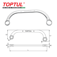 Bộ Cờ Lê 2 Đầu Vòng TOPTUL GAAT0504 - Ảnh 2