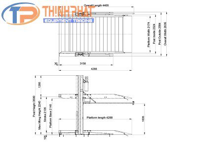 Cầu Nâng 2 Trụ Đỗ Xe HL-630P - Ảnh 4
