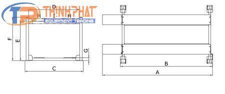 Cầu Nâng 4 Trụ Đỗ xe, Giữ Xe Trong Nhà 409HP - Ảnh 4