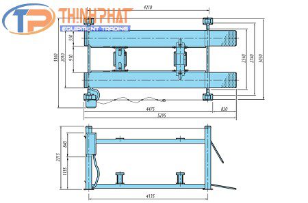 Cầu nâng 4 trụ HL-3300