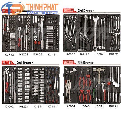 Tủ đồ nghề 7 ngăn 279 chi tiết JTC-3931+279 - Ảnh 3