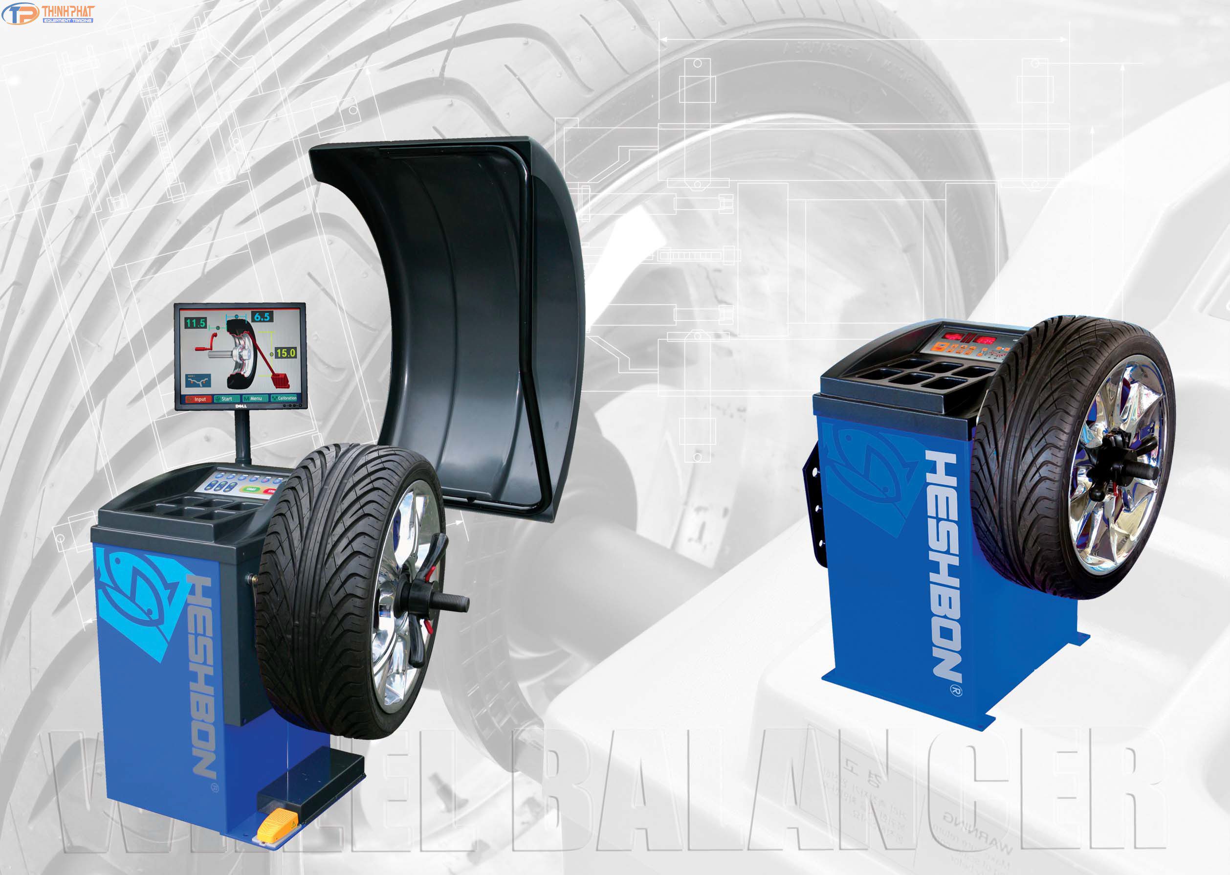 Máy Cân Bằng Bánh Xe Ô Tô HW-105 - Ảnh 2