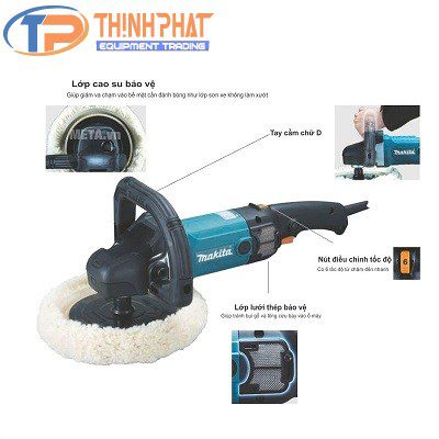 Máy đánh bóng chà nhám Makita 9237C - Ảnh 4