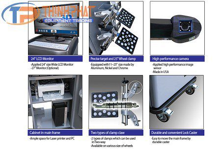 Thiết bị kiểm tra góc đặt bánh xe 3D