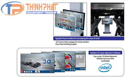 Thiết bị kiểm tra góc đặt bánh xe 3D