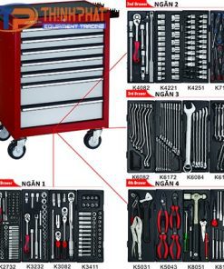 Tủ đồ nghề 7 ngăn 279 chi tiết JTC-3931+279