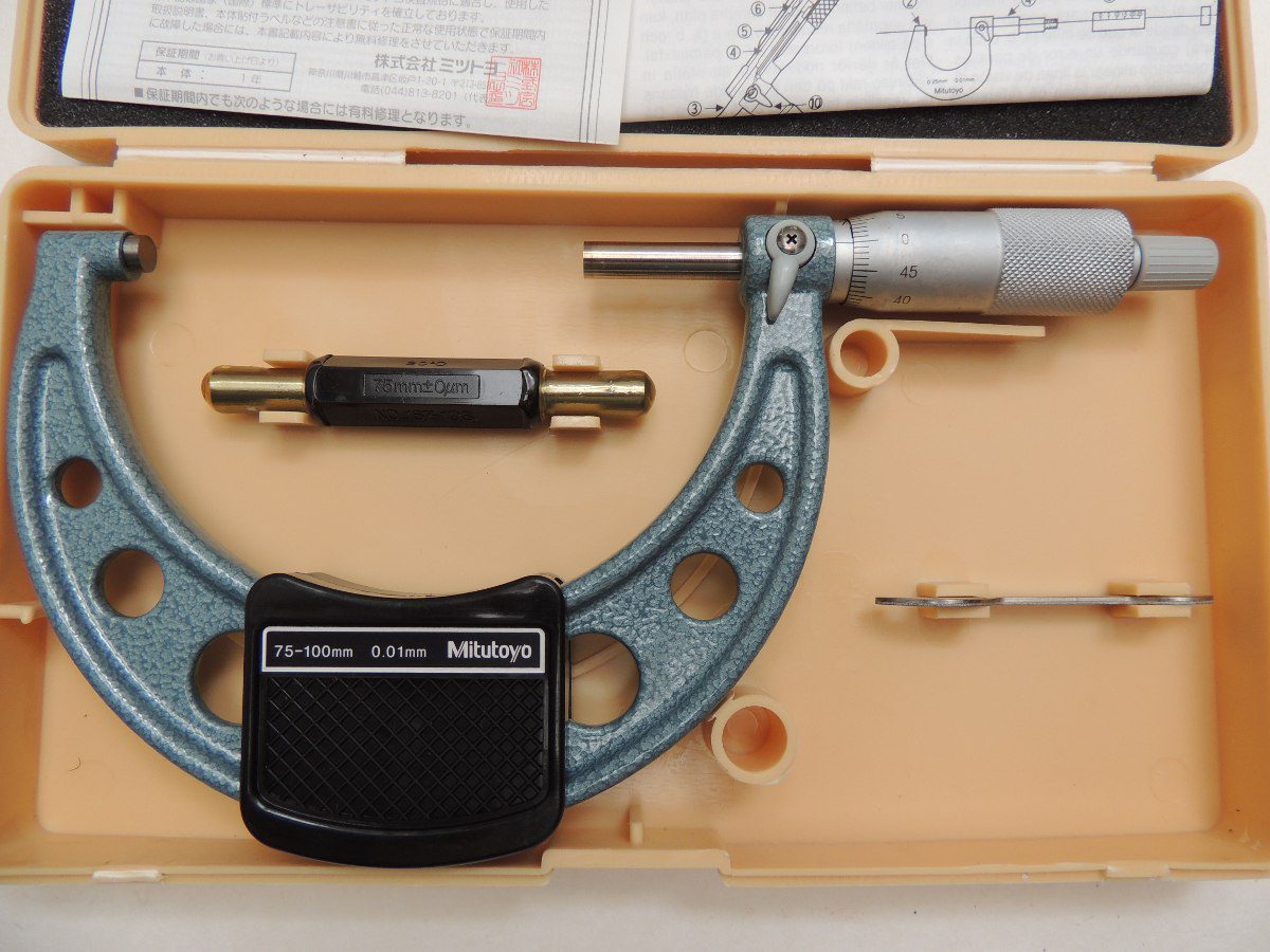 Panme đo ngoài Mitutoyo 103-140-10 (75-100mm) - Ảnh 2