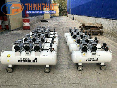 MÁY NÉN KHÍ KHÔNG DẦU,GIẢM ÂM PEGASUS TM- OF1500- 70L - Ảnh 2