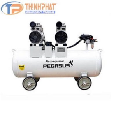 MÁY NÉN KHÍ KHÔNG DẦU PEGASUS TM- OF550*2- 70L