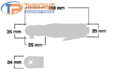 Súng vặn ốc tay cầm ngang Shinano SI-1218EX - Ảnh 3