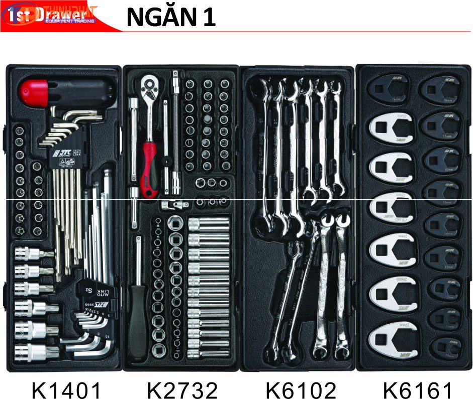 Thùng đồ và dụng cụ 578 chi tiết JTC-3931+5639+578 - Ảnh 2