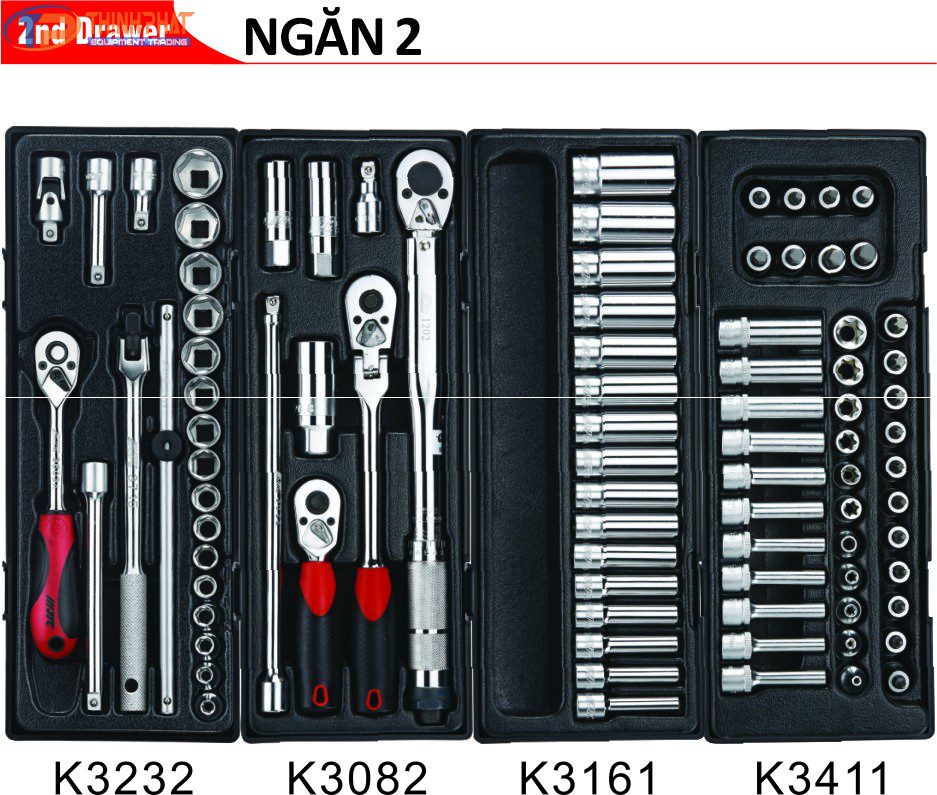 Thùng đồ và dụng cụ 578 chi tiết JTC-3931+5639+578 - Ảnh 3