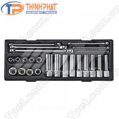 Bộ tuýp 6 cạnh 1/2" và cờ lê hình sao 24 chi tiết JTC K4241