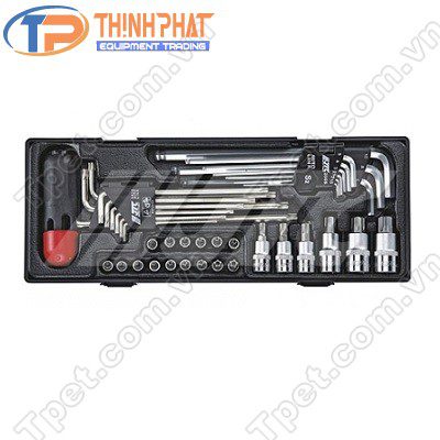 Bộ Lục Giác Và Tuýp Đầu Bông 40 Chi Tiết JTC-K1401