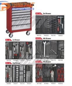 Tủ đồ nghề và bộ đồ nghề 344 chi tiết JTC-3931+344