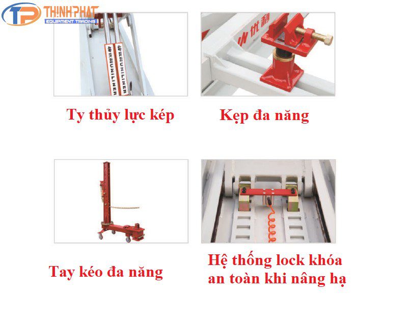 Bệ kéo nắn xe tai nạn lắp nổi UL-500 - Ảnh 2