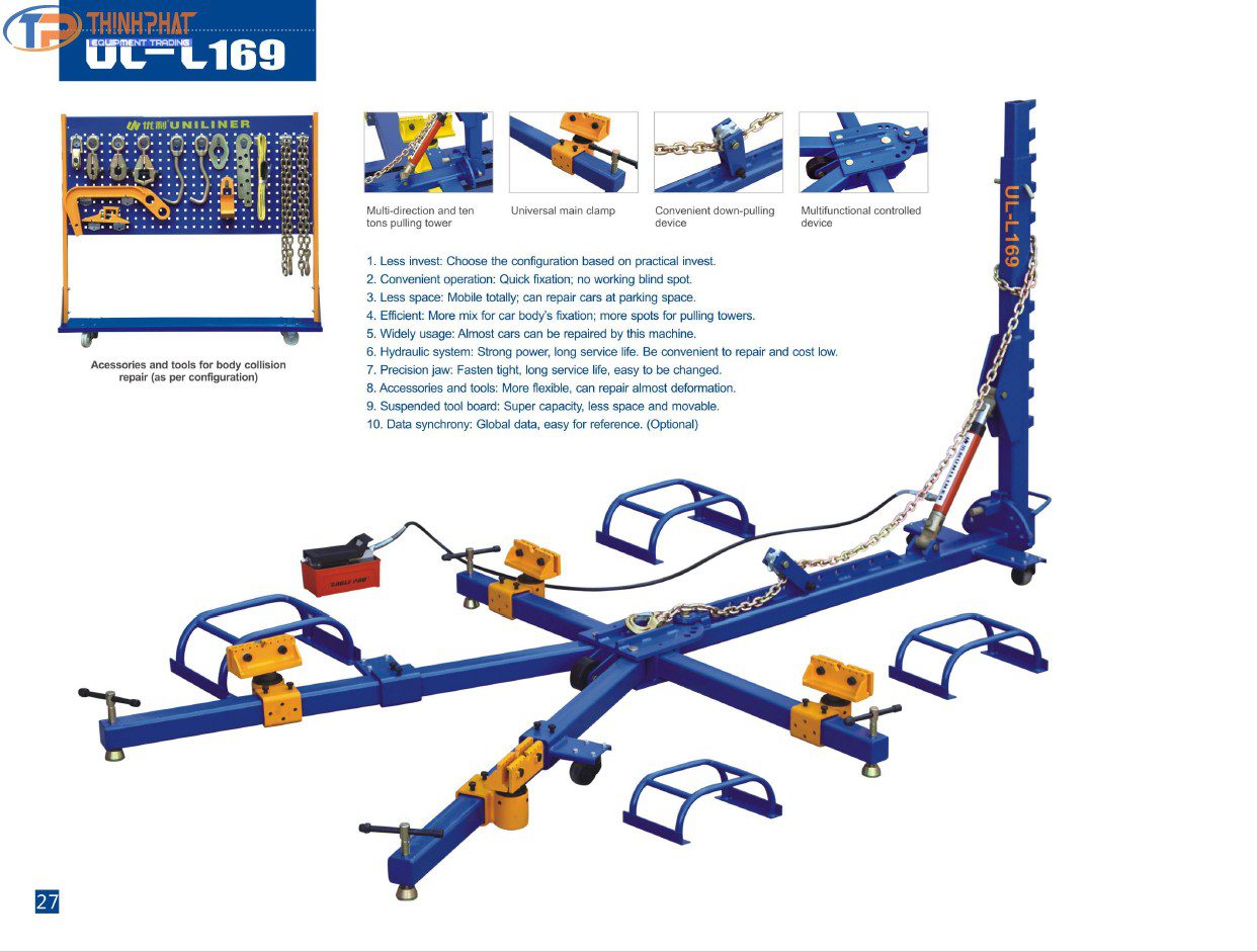 Bệ khung kéo nắn tai nạn di động UL-L169 - Ảnh 2
