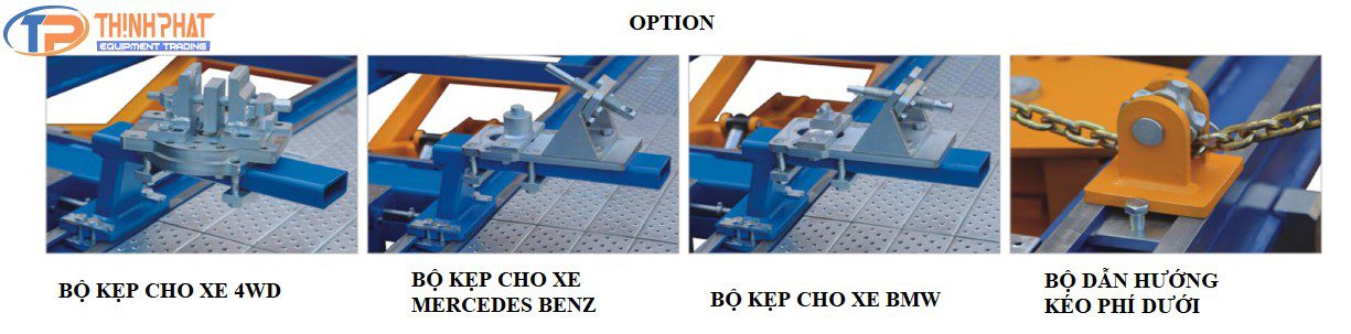 Bệ khung kéo nắn xe tai nạn lắp nổi UL-1000 - Ảnh 5