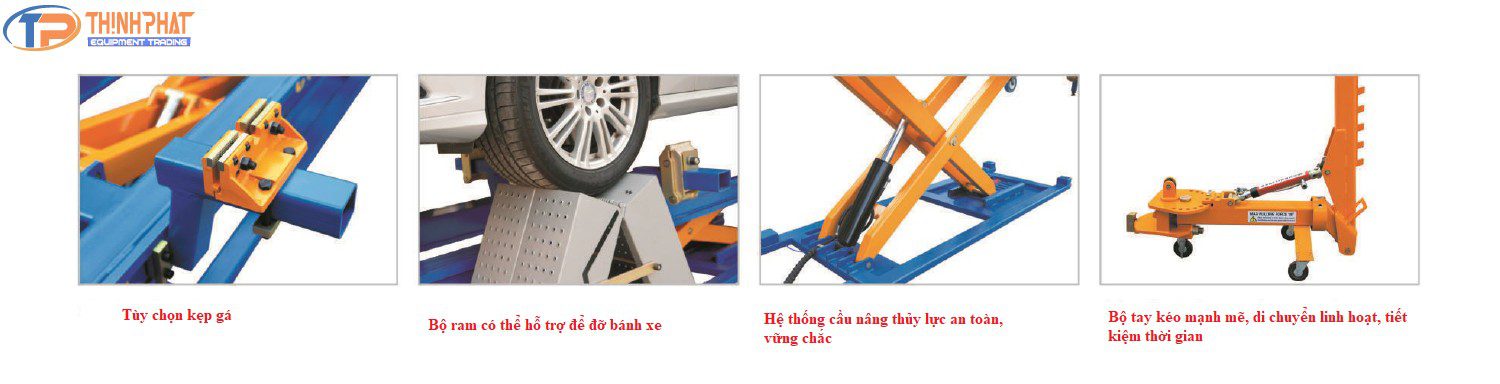 Bệ khung kéo nắn xe tai nạn lắp nổi UL-600 - Ảnh 2