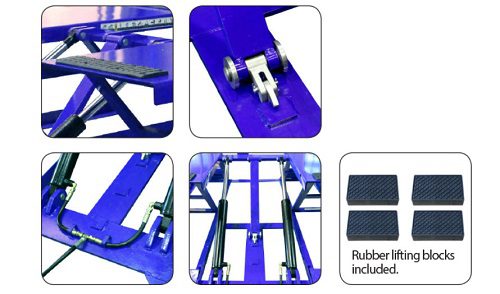 Cầu nâng cắt kéo di động dùng cho xưởng lốp HL-345M - Ảnh 2