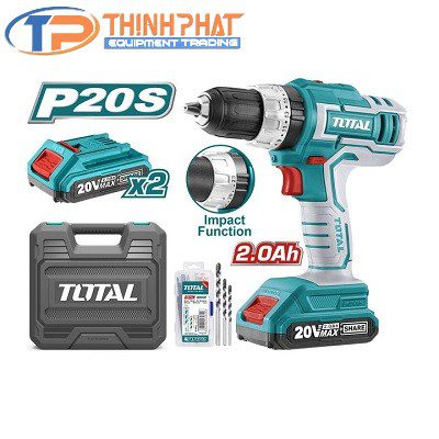 Máy khoan búa dùng pin 20v total TIDLI20031