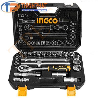 Bộ 25 đầu tuýp 1/2 inch Ingco HKTS12251