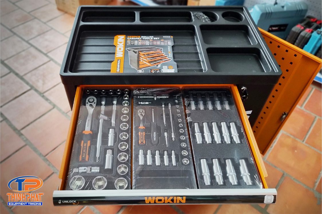 Tủ đồ nghề 163 chi tiết WOKIN 901510 - Ảnh 6
