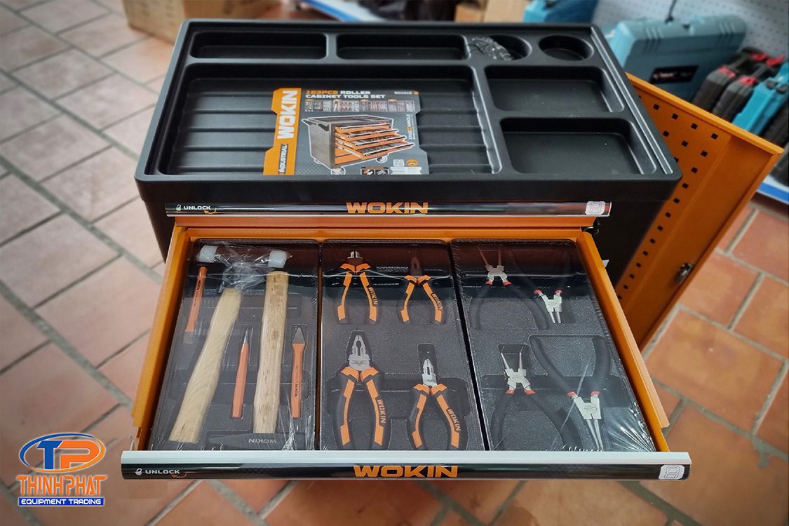 Tủ đồ nghề 163 chi tiết WOKIN 901510 - Ảnh 5