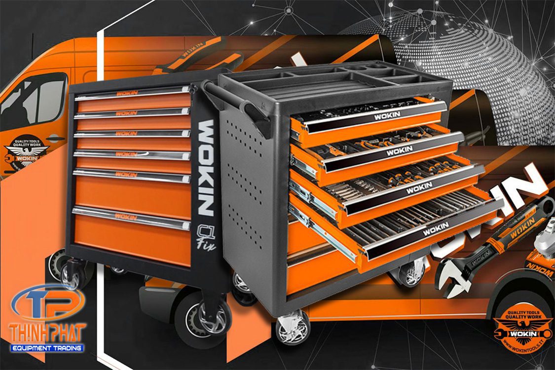 Tủ đồ nghề 163 chi tiết WOKIN 901510 - Ảnh 4