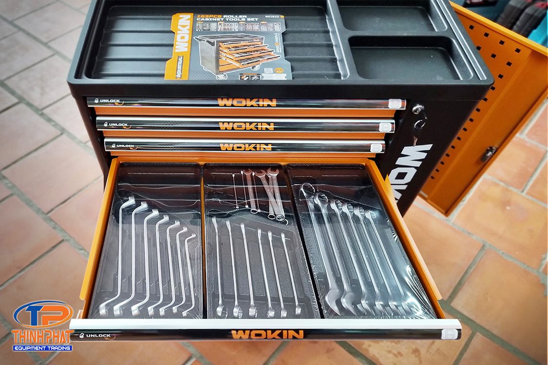 Tủ đồ nghề 163 chi tiết WOKIN 901510 - Ảnh 3