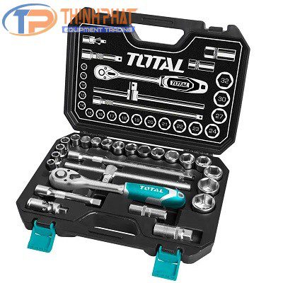 Bộ tuýp 1/2" 25 chi tiết 10-32mm Total THT121251