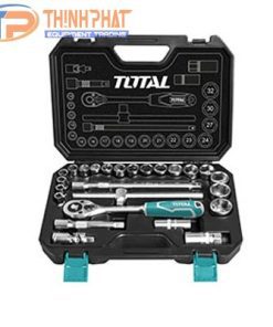 Bộ tuýp 1/2" & 1/4" 44 chi tiết 8-32mm Total THT421441