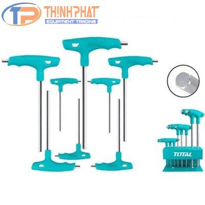 Bộ 8 chìa lục giác bông tay cầm chữ T Total THHW80816