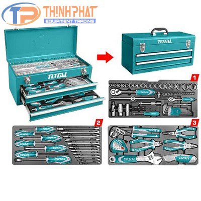 Bộ 97 dụng cụ đồ nghề cầm tay Total THPTCS70971