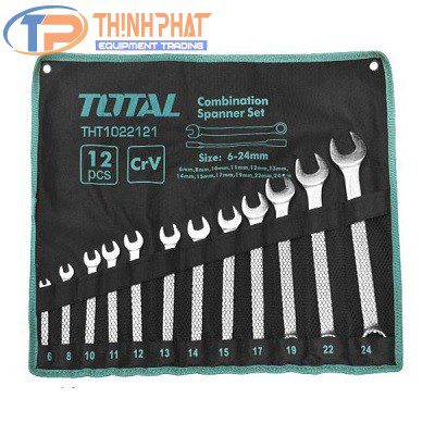 Bộ cờ lê vòng miệng 12 chi tiết 6-24 Total THT1022121