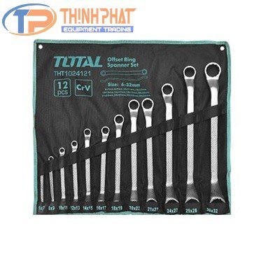 Bộ cờ lê hai đầu vòng 12 chi tiết 6-32 Total THT1024121