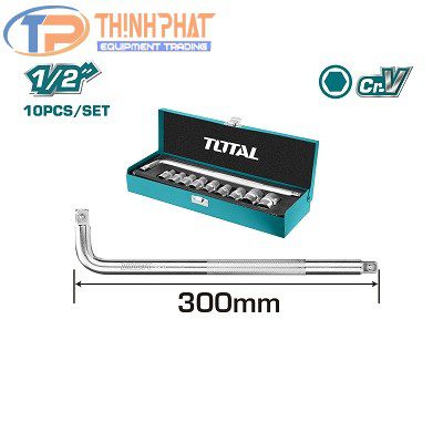 Bộ tuýp 1/2" 10 chi tiết Total THTL121101