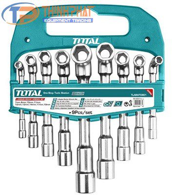Bộ tuýp chữ L 9 chi tiết 7-19mm Total TLASWT0901