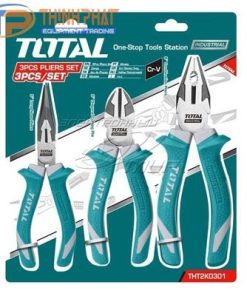 Bộ 3 kềm răng, cắt và nhọn cao cấp Total THT2K0301S