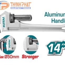 Mỏ lết răng 14 inch tay cầm nhôm Total THTAL17146