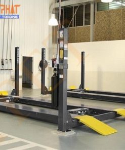 Cầu nâng 4 trụ có ô đĩa kiểm tra góc lái và tấm trượt cho bánh sau HDS-14LSX