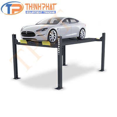 Cầu nâng 4 trụ có ô đĩa kiểm tra góc lái và tấm trượt HD-9AE