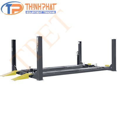Cầu nâng 4 trụ có đĩa kiểm tra góc lái và tấm trượt HDS-18EA