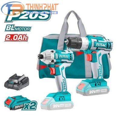 Bộ combo máy khoan búa TDLI20051 và máy siết vít TIRLI2017 dùng pin 20V