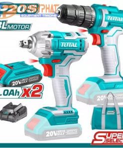Bộ combo máy siết bulong , máy khoan dùng pin Total 20V TCKLI2017
