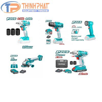Bộ combo 5 máy dùng pin 20V ngành xây dựng TCKLI2018