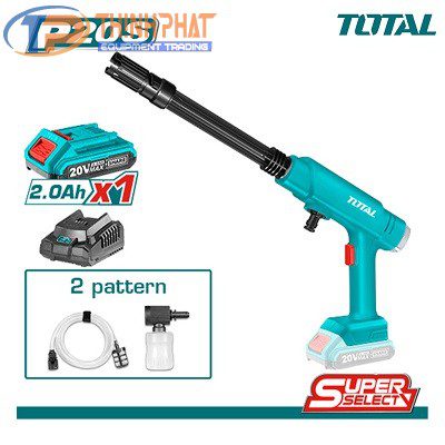 Máy xịt rửa TOTAL TPWLI20282 dùng pin 20V
