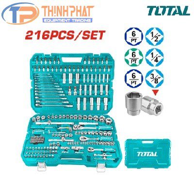 Bộ 216 công cụ kết hợp TOTAL THKTHP22166