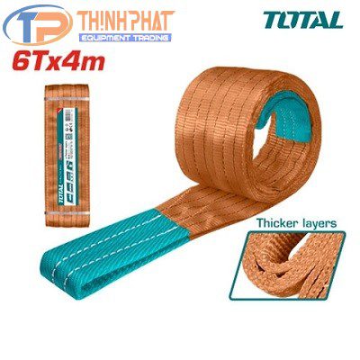 Dây cáp vải cẩu hàng nâu 6Tx6m THTWS0606